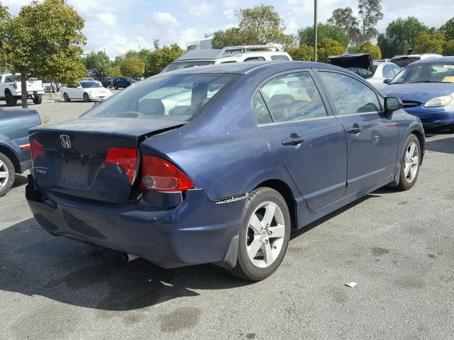 1HGFA16887L135912 - 2007 HONDA CIVIC EX BLUE photo 4