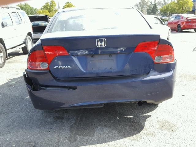 1HGFA16887L135912 - 2007 HONDA CIVIC EX BLUE photo 9