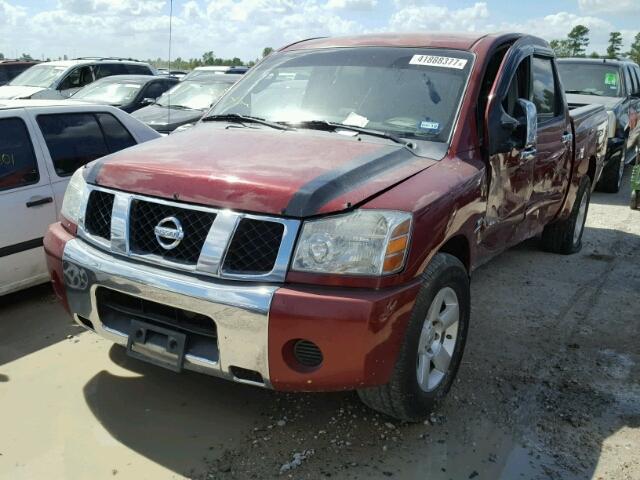 1N6AA07AX4N514315 - 2004 NISSAN TITAN XE RED photo 2