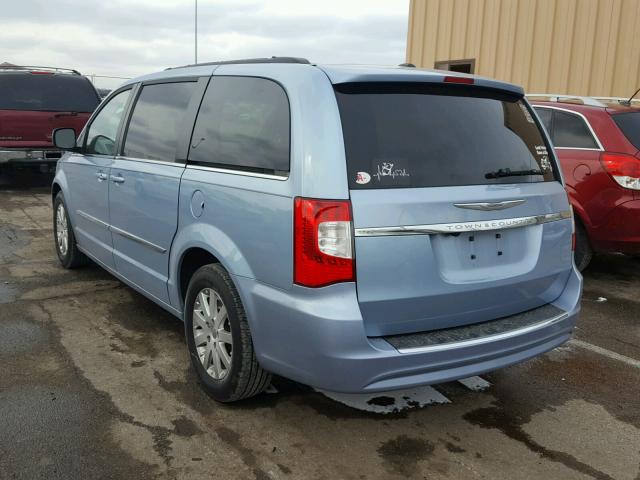 2C4RC1BG7DR811093 - 2013 CHRYSLER TOWN & COU BLUE photo 3