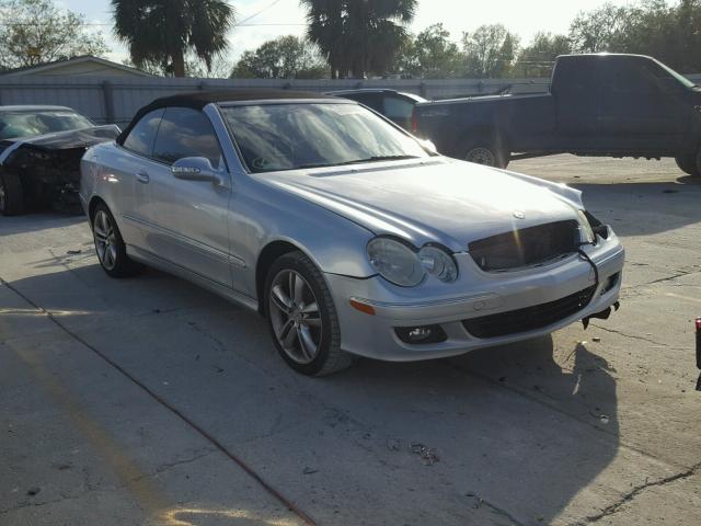 WDBTK56F77F205417 - 2007 MERCEDES-BENZ CLK 350 SILVER photo 1