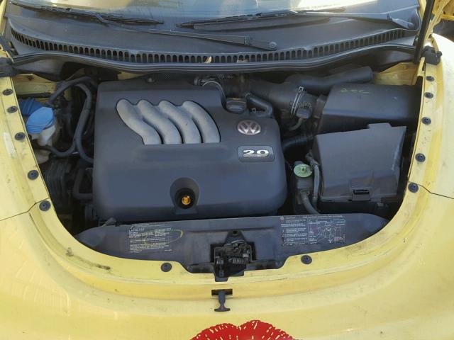 3VWCK31CX5M404846 - 2005 VOLKSWAGEN NEW BEETLE YELLOW photo 7