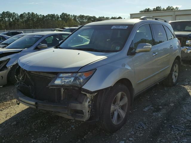 2HNYD2H62AH525211 - 2010 ACURA MDX TECHNO SILVER photo 2