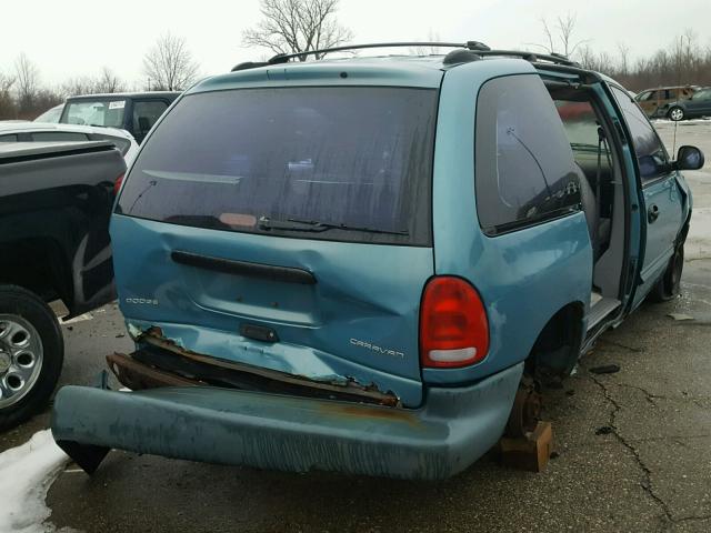 2B4FP253XWR801020 - 1998 DODGE CARAVAN TEAL photo 4