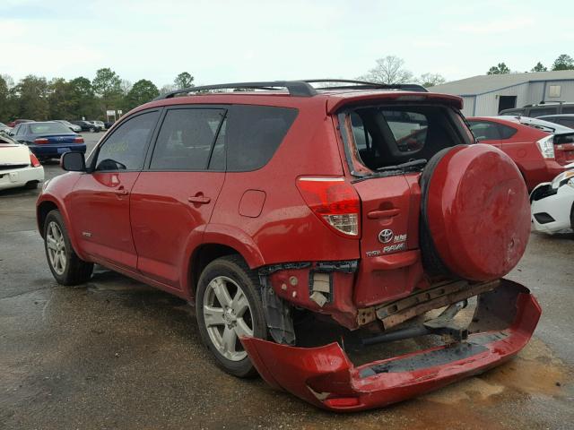 JTMBD32VX75067984 - 2007 TOYOTA RAV4 SPORT RED photo 3