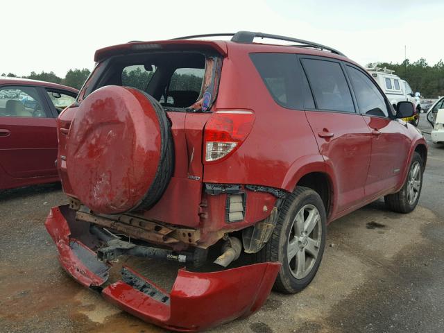 JTMBD32VX75067984 - 2007 TOYOTA RAV4 SPORT RED photo 4