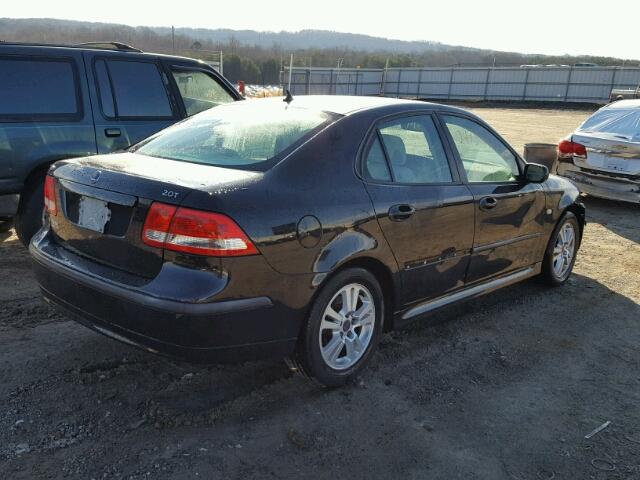 YS3FD49Y871124254 - 2007 SAAB 9-3 2.0T BLACK photo 4