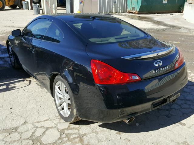 JNKCV64E18M121999 - 2008 INFINITI G37 BASE BLACK photo 3