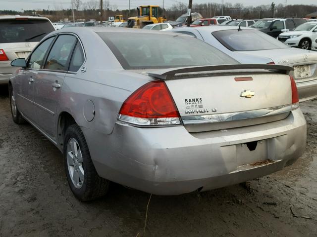 2G1WT58K069226504 - 2006 CHEVROLET IMPALA LT SILVER photo 3