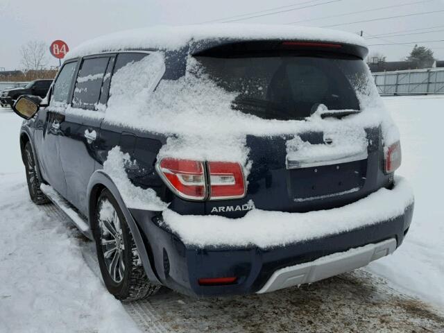 JN8AY2NCXJ9550044 - 2018 NISSAN ARMADA SV BLUE photo 3