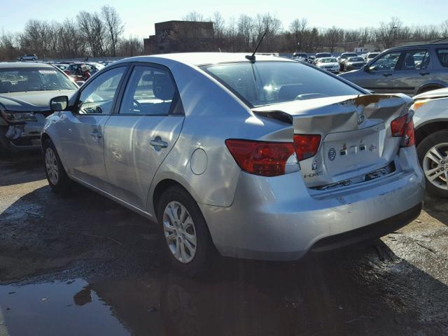 KNAFT4A20A5809749 - 2010 KIA FORTE LX SILVER photo 3