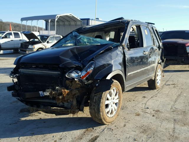 SHSRD78825U340184 - 2005 HONDA CR-V EX BLACK photo 2