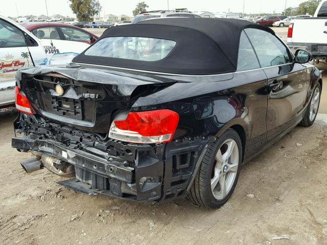 WBAUN1C5XCVR00229 - 2012 BMW 128 I BLACK photo 4