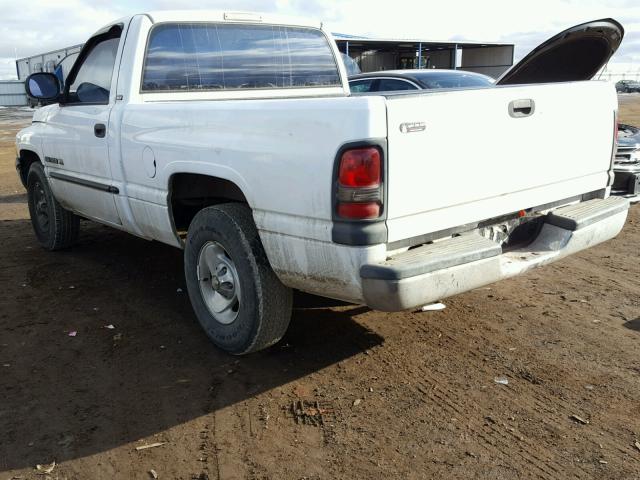 1B7HC16Y01S688021 - 2001 DODGE RAM 1500 WHITE photo 3