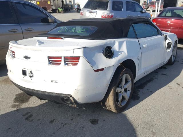 2G1FC3D37C9123904 - 2012 CHEVROLET CAMARO LT WHITE photo 4