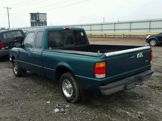 1FTYR14X5WPB64012 - 1998 FORD RANGER SUP GREEN photo 3