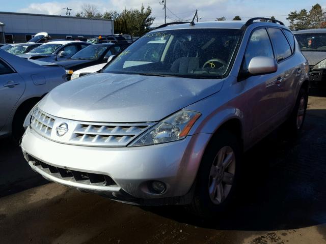 JN8AZ08W57W642535 - 2007 NISSAN MURANO SL SILVER photo 2