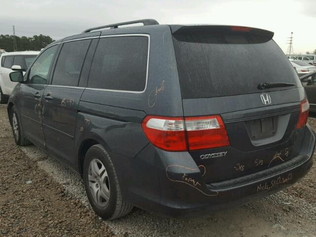 5FNRL38636B403960 - 2006 HONDA ODYSSEY EX GRAY photo 3