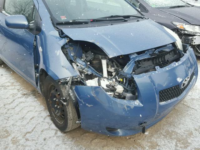 JTDJT923485208601 - 2008 TOYOTA YARIS BLUE photo 9