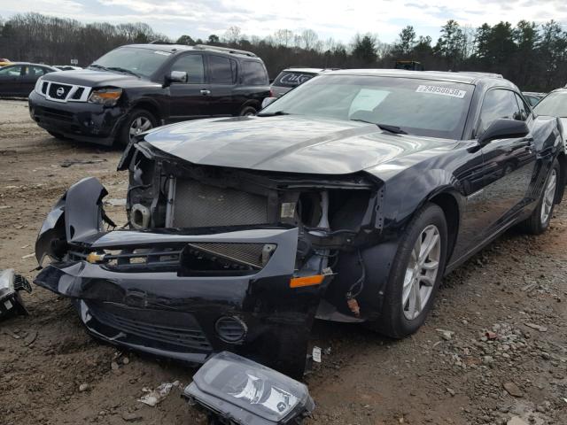 2G1FA1E33E9212543 - 2014 CHEVROLET CAMARO LS BLACK photo 2