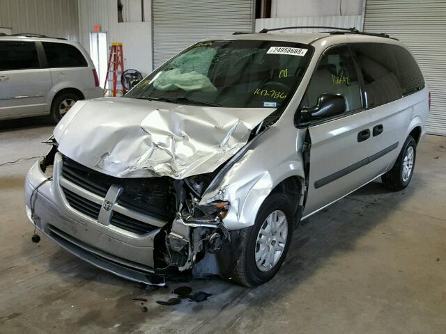 1D4GP24R85B142786 - 2005 DODGE GRAND CARA GRAY photo 2