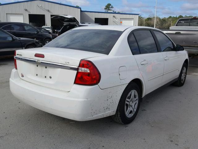 1G1ZS58F47F309879 - 2007 CHEVROLET MALIBU LS WHITE photo 4