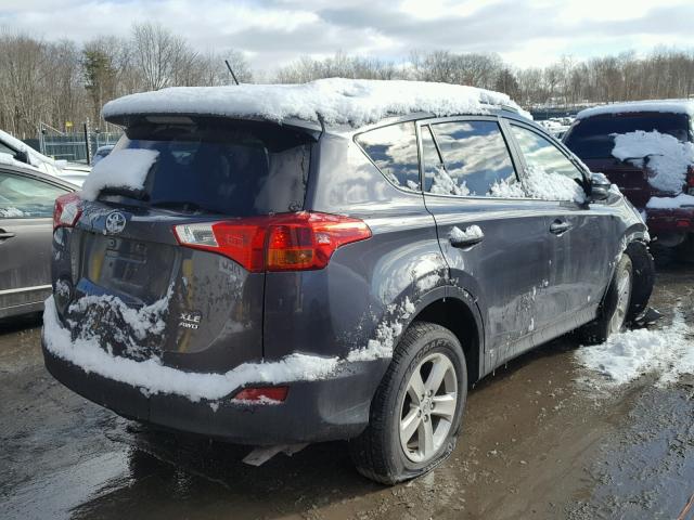 JTMRFREV4D5020078 - 2013 TOYOTA RAV4 XLE GRAY photo 4