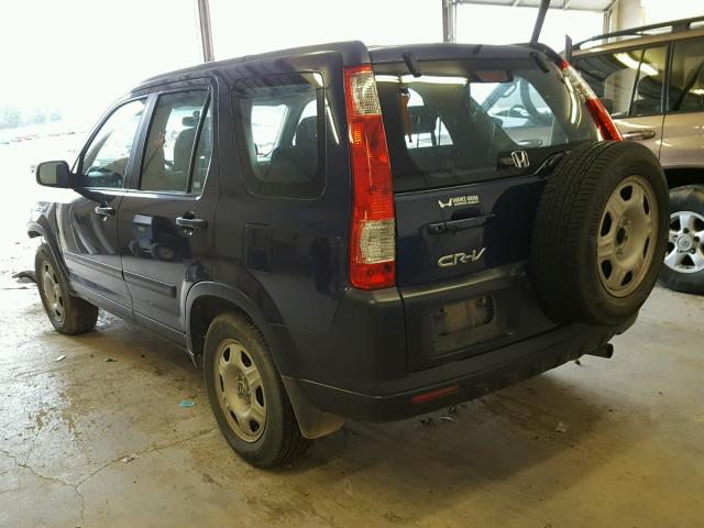 SHSRD68506U407043 - 2006 HONDA CR-V LX BLUE photo 3