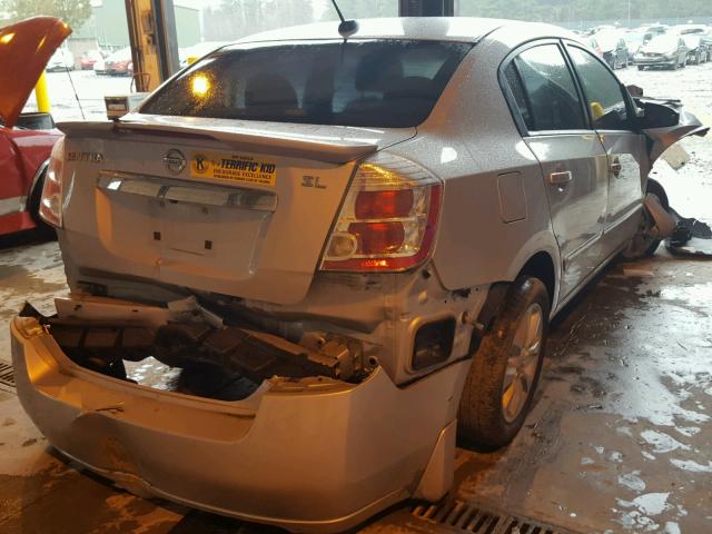 3N1AB6AP6CL647882 - 2012 NISSAN SENTRA 2.0 SILVER photo 4