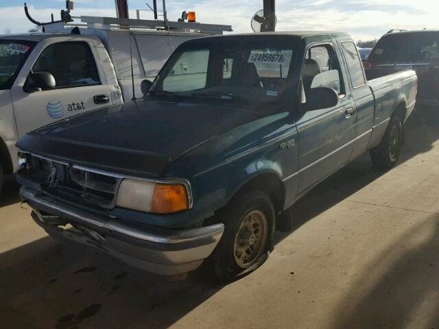 1FTCR14XXRPC61141 - 1994 FORD RANGER SUP GREEN photo 2