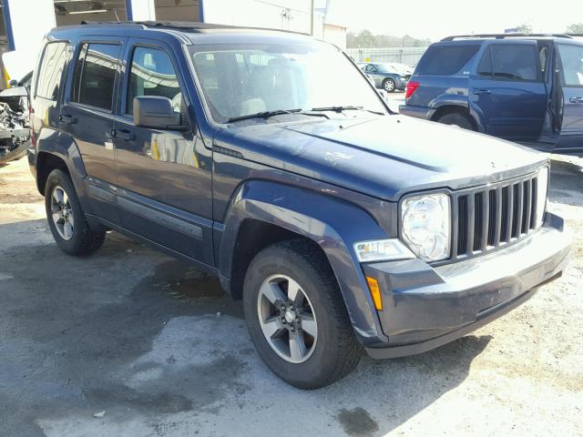 1J8GN28K28W186241 - 2008 JEEP LIBERTY SP BLUE photo 1