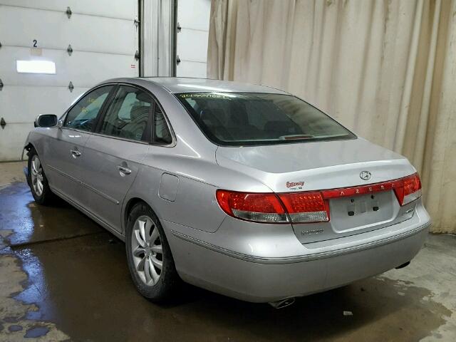 KMHFC46F96A081230 - 2006 HYUNDAI AZERA SE SILVER photo 3