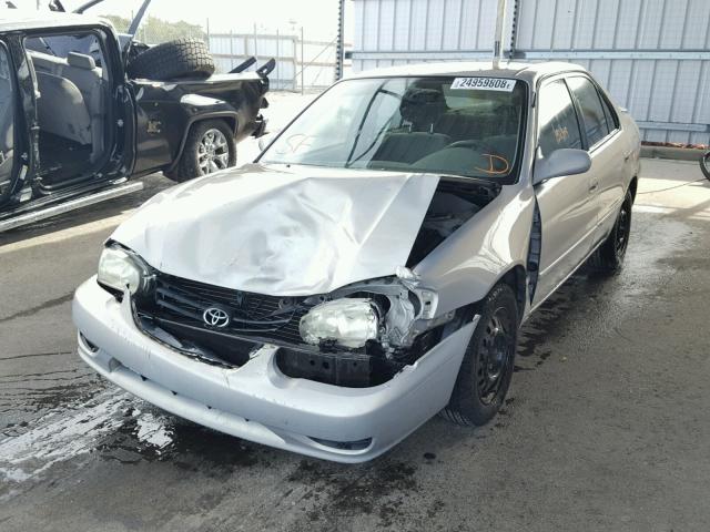 2T1BR12E72C560314 - 2002 TOYOTA COROLLA CE SILVER photo 2