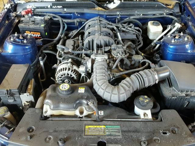 1ZVHT80N685119963 - 2008 FORD MUSTANG BLUE photo 7