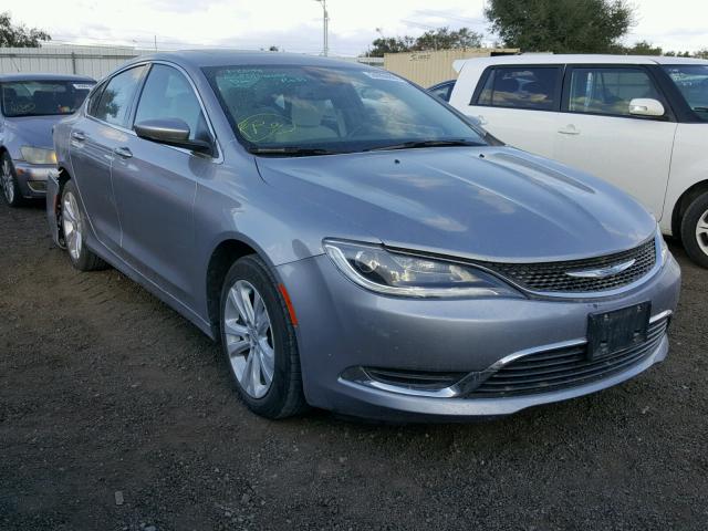 1C3CCCAB4GN172135 - 2016 CHRYSLER 200 LIMITE SILVER photo 1