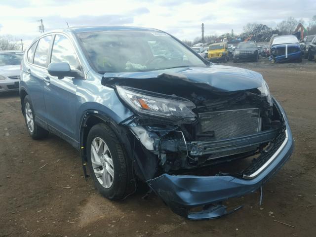 2HKRM4H57FH649437 - 2015 HONDA CR-V EX TEAL photo 1