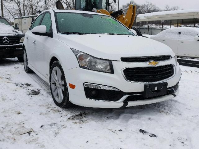 1G1PG5SB8F7124354 - 2015 CHEVROLET CRUZE LTZ WHITE photo 1