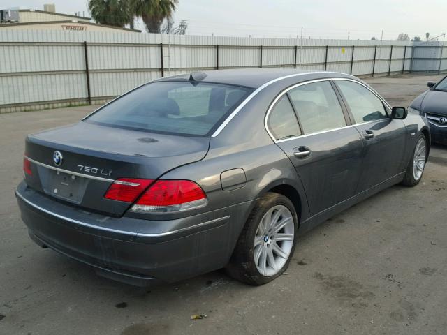 WBAHN83526DT39576 - 2006 BMW 750 LI GRAY photo 4