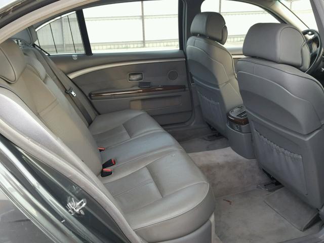 WBAHN83526DT39576 - 2006 BMW 750 LI GRAY photo 6