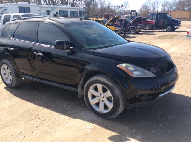 JN8AZ08W57W600611 - 2007 NISSAN MURANO SL BLACK photo 1