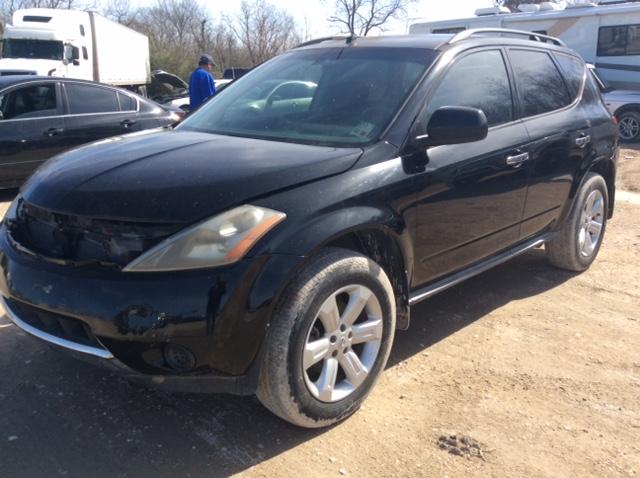 JN8AZ08W57W600611 - 2007 NISSAN MURANO SL BLACK photo 2