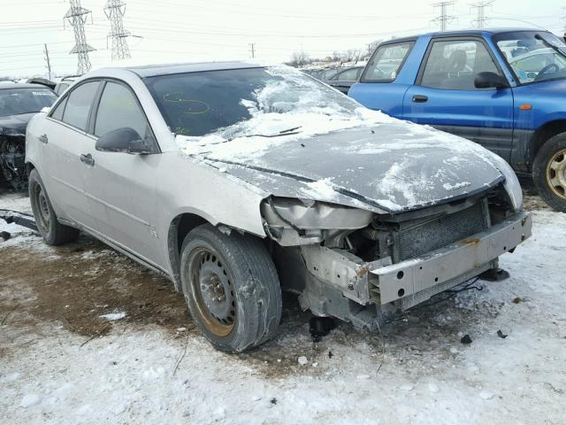 1G2ZF58B074124396 - 2007 PONTIAC G6 VALUE L SILVER photo 1