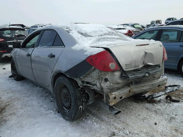 1G2ZF58B074124396 - 2007 PONTIAC G6 VALUE L SILVER photo 3