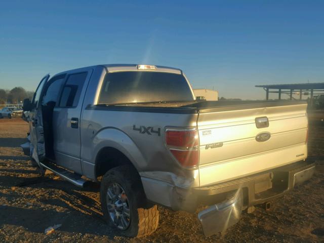 1FTFW1EF9CFC69840 - 2012 FORD F150 SUPER SILVER photo 3