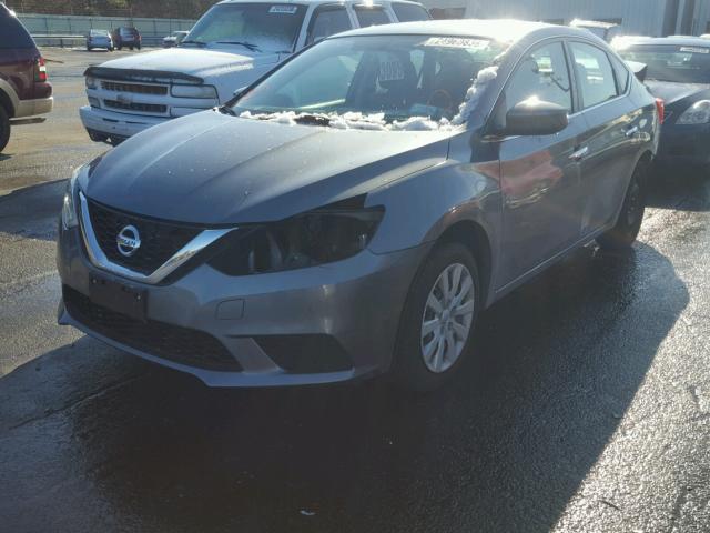 3N1AB7AP1GL669431 - 2016 NISSAN SENTRA S GRAY photo 2