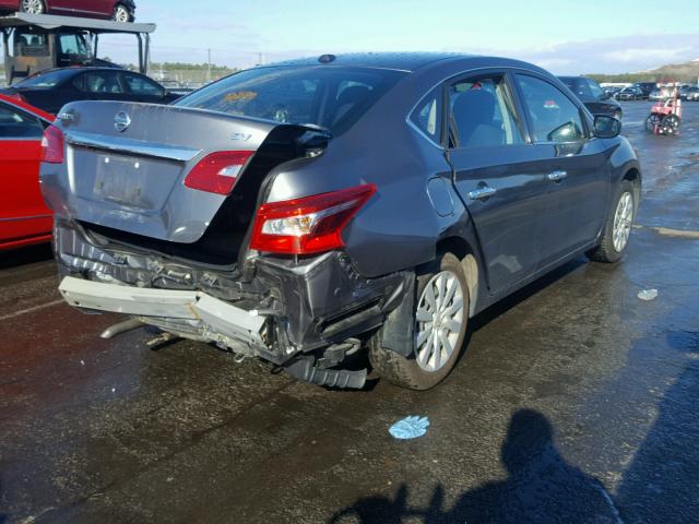 3N1AB7AP1GL669431 - 2016 NISSAN SENTRA S GRAY photo 4