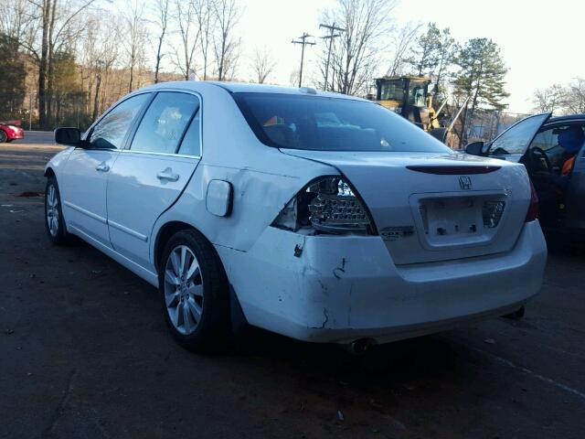 1HGCM66536A021999 - 2006 HONDA ACCORD EX WHITE photo 3