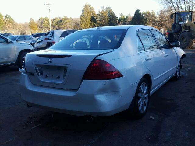 1HGCM66536A021999 - 2006 HONDA ACCORD EX WHITE photo 4