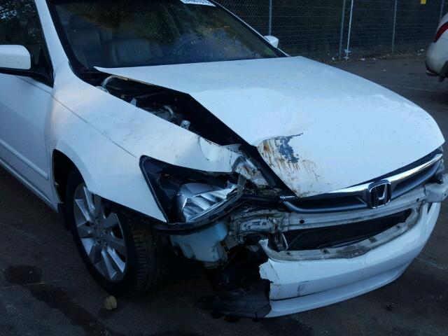 1HGCM66536A021999 - 2006 HONDA ACCORD EX WHITE photo 9