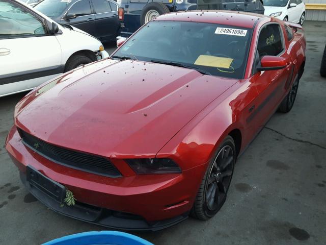 1ZVBP8CF1B5117723 - 2011 FORD MUSTANG GT RED photo 2